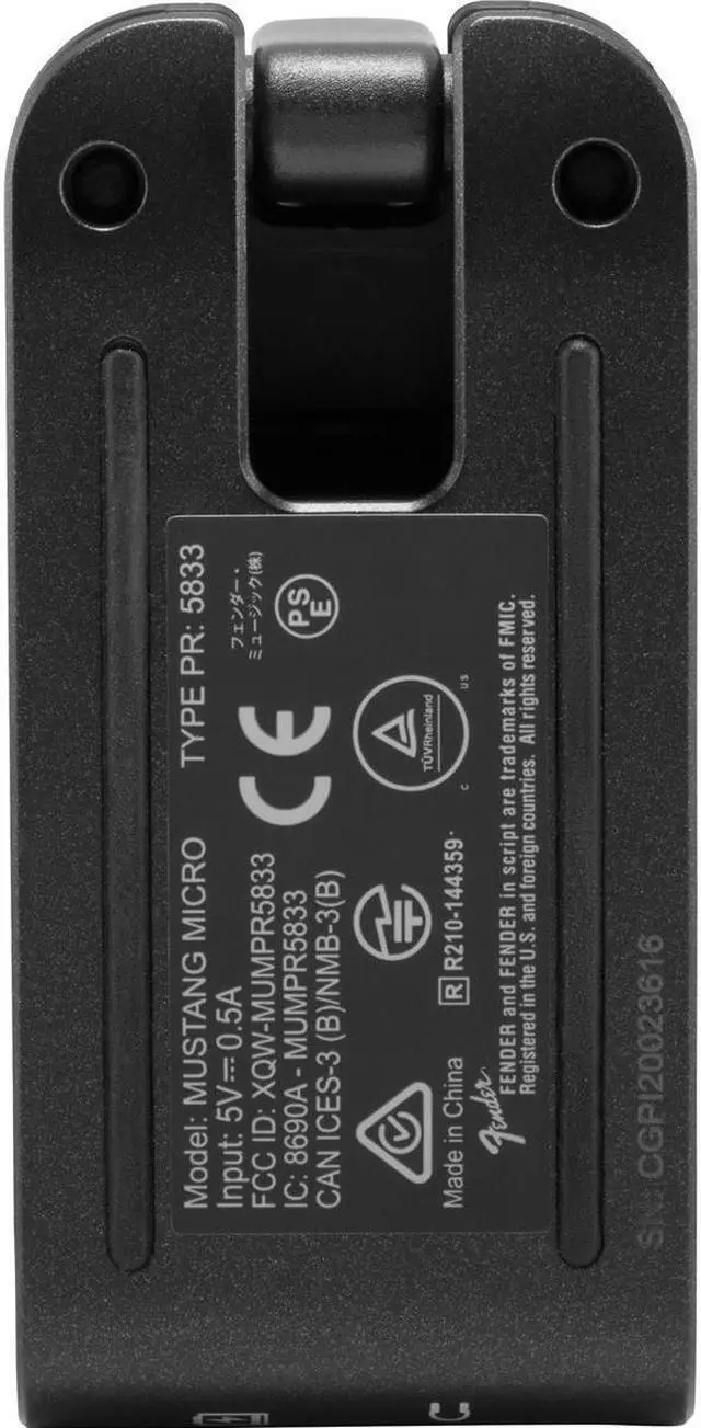 Alt view image 5 of 5 - Fender Mustang Micro Guitar Amplifier, Black