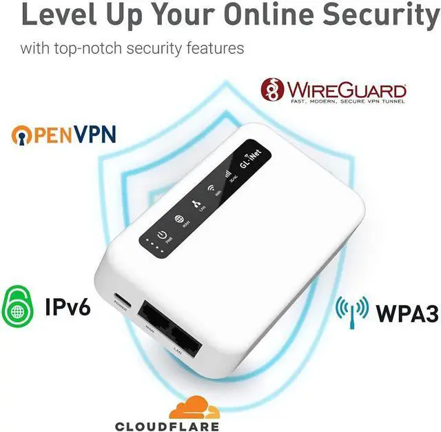 Alt view image 3 of 7 - GL-XE300 (Puli) 4G LTE Industrial IoT Gateway, T-Mobile Only, Router/Access Point/Extender/WDS Mode, OpenWrt, 5000mAh Battery, OpenVPN Client, Remote SSH, WPA3, IPv6 (EP06A), North America only
