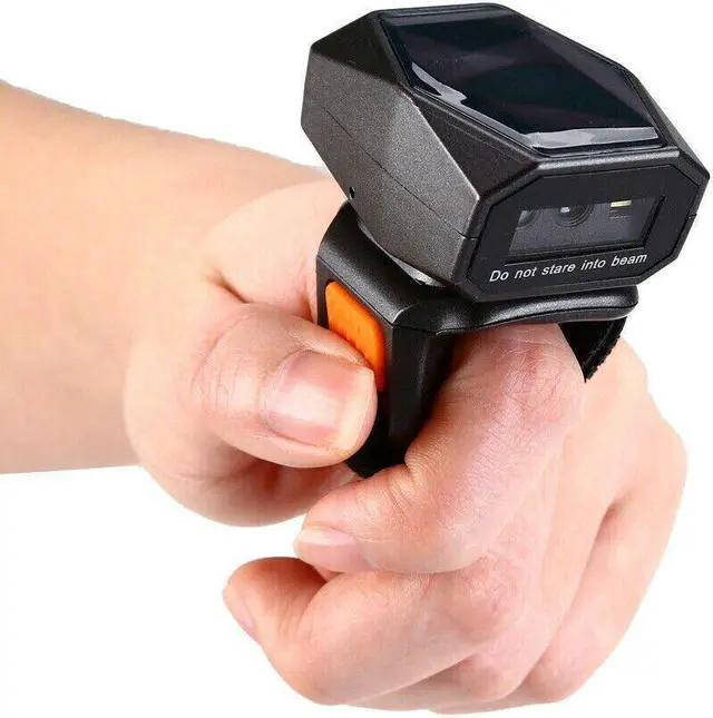 Alt view image 6 of 7 - Eyoyo Wireless Finger Ring 2D Barcode Scanner Bluetooth Reader for Android iOS