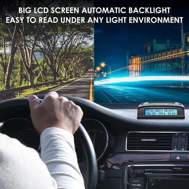 Alt view image 4 of 7 - Tire Pressure Monitoring System - M7-3 TPMS Tire Pressure Monitor System with Solar Charger, TPMS w/ 5 Alarm Modes, LCD Display, Auto Sleep Mode, 4 TPMS Sensors, Easy to Install (0-87 PSI)