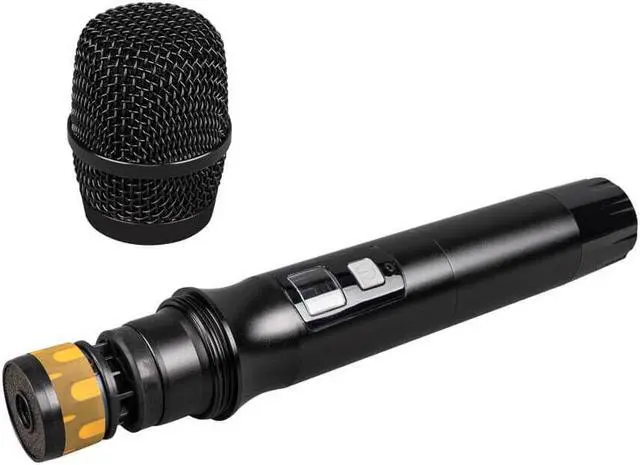 Alt view image 3 of 7 - Wireless Microphone System 4 Channel 2 Handheld 2 Headset 2 Lavalier UHF Church