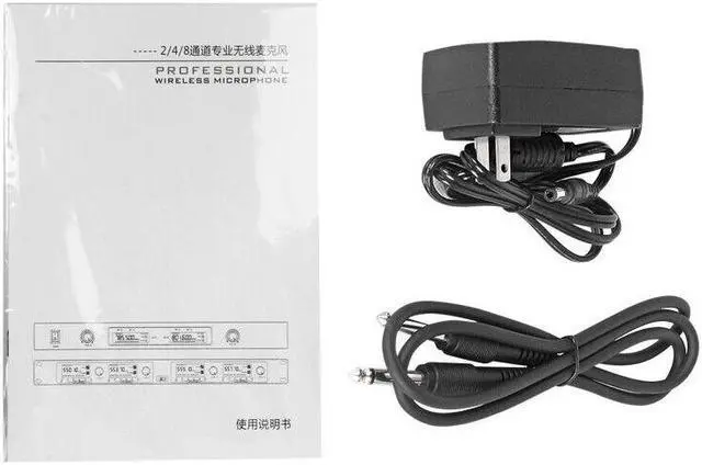 Alt view image 6 of 7 - Wireless Microphone System 8 Channel UHF Pro Audio 4 Handheld 4 Headset Lavalier