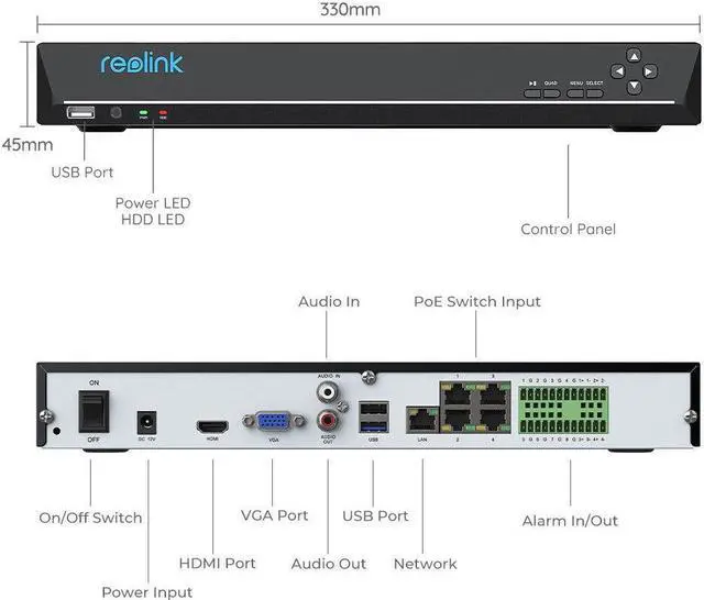 Alt view image 6 of 7 - 36 Channel Network Video Recorder NVR for Security Camera System RLN36