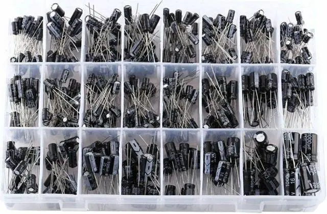 Alt view image 5 of 6 - 500pc Radial Electrolytic Capacitor Assortment Kit 24 Value 0.1uF-1000uF 10V-50V