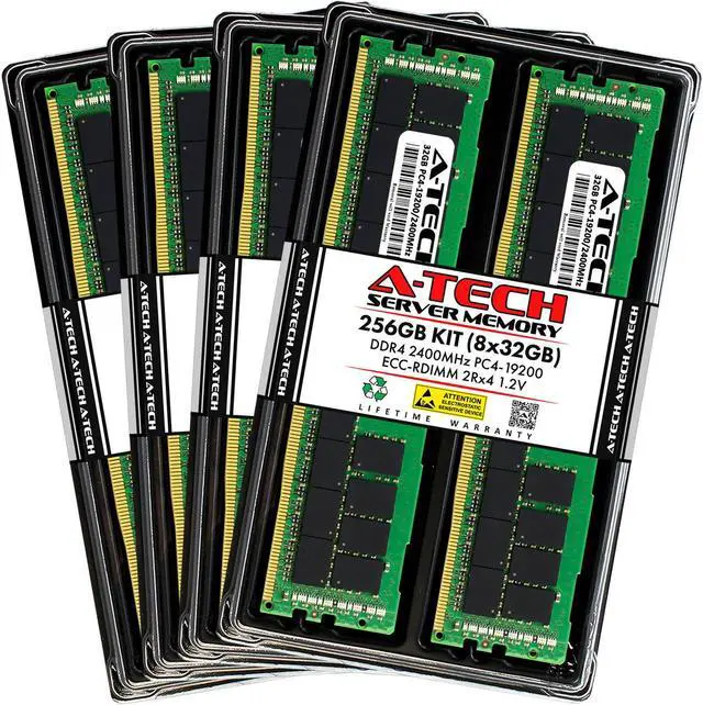 Main image of 256GB 8x 32GB PC4-2400 RDIMM Dell PowerEdge R630 Memory RAM