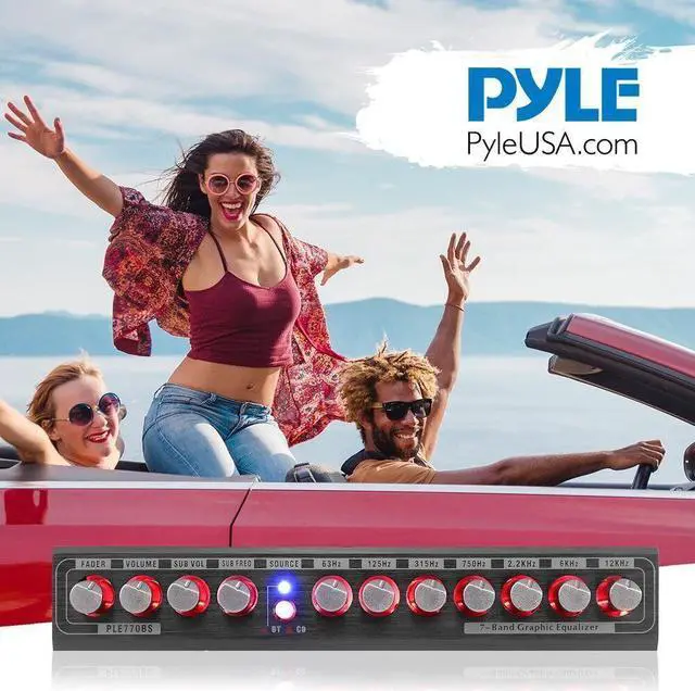 Alt view image 7 of 7 - 7 Bands Graphic Equalizer with SUB Volume Adjustable for Subwoofer Channel