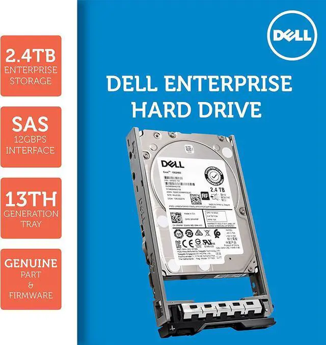 Alt view image 2 of 5 - Dell 400-AUQX 2.4TB 10K SAS 2.5-Inch PowerEdge Enterprise Hard Drive in 13G Tray Bundle with Compatily Screwdriver Compatible with 400-AVBX W9MNK R720 R730 R630