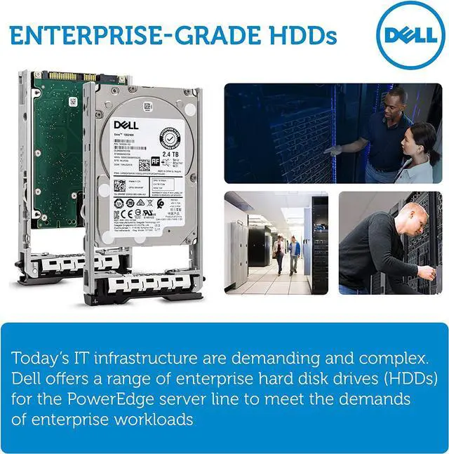 Alt view image 4 of 5 - Dell 400-AUQX 2.4TB 10K SAS 2.5-Inch PowerEdge Enterprise Hard Drive in 13G Tray Bundle with Compatily Screwdriver Compatible with 400-AVBX W9MNK R720 R730 R630