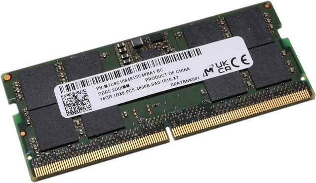 Micron MTC8C1084S1SC48BA1 16GB 262Pin SO-DIMM DDR5 Laptop Memory