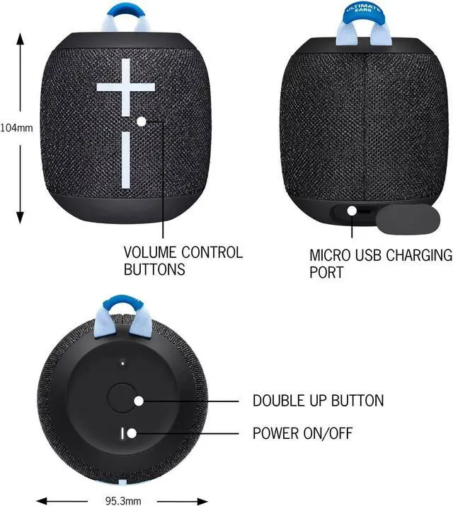 Alt view image 4 of 4 - Ultimate Ears - WONDERBOOM SE 2-Pack Portable Bluetooth Small Speaker