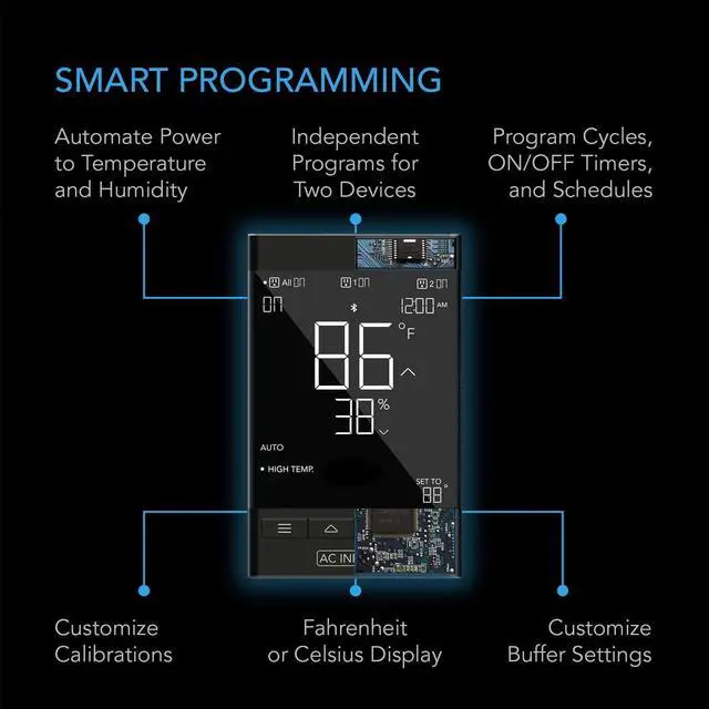 Alt view image 2 of 7 - CONTROLLER 79, Smart Outlet Controller, Temperature, Humidity, Schedule Programs