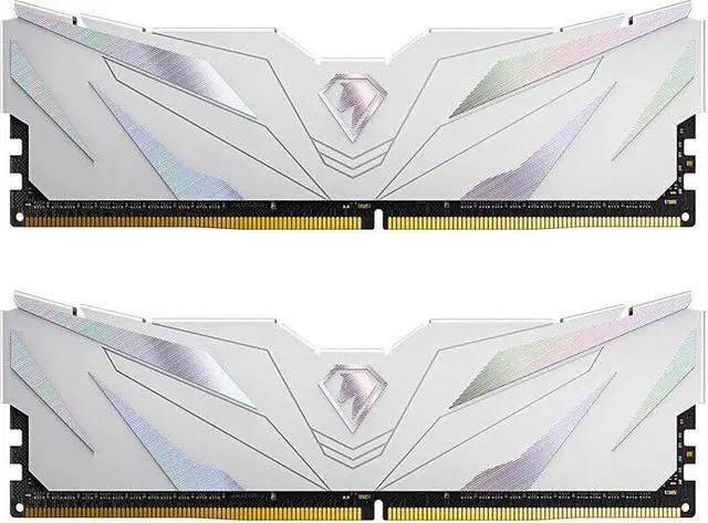 Main image of Netac DDR4 16GB 2x8GB DDR4 3200MHz CL16 UDIMM 2PK DRAM PC4-25600 White
