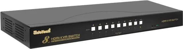 Main image of HDMI USB KVM Switch 8 Port Up to 4K@30Hz Resolution with USB 2.0 Hub Support Hotkey Mouse Switching for Linux, Windows, Mac, Unix