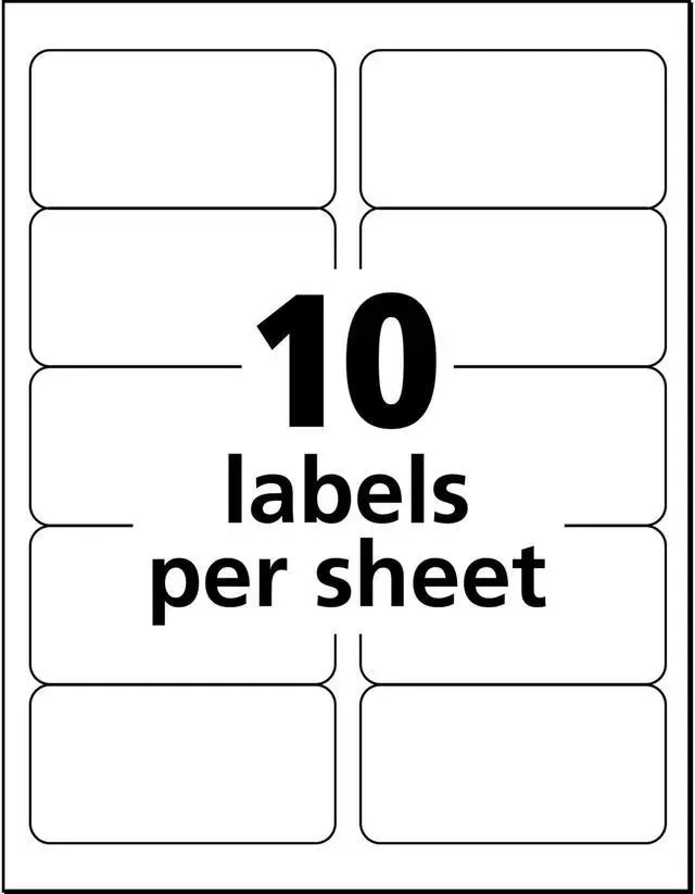 Alt view image 6 of 6 - Labels, Shipping, 2"x4", 1000/BX, White