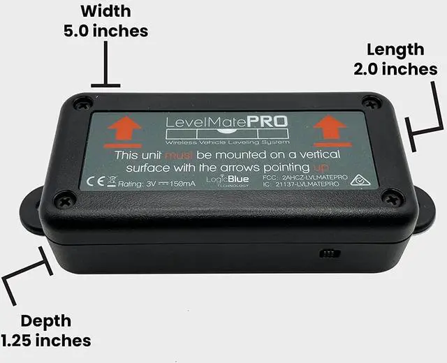 Alt view image 5 of 7 - LogicBlue Technology LevelMatePRO Wireless Vehicle RV Leveling System - Patented Quick and Easy Smartphone Leveling Tool  Travel Trailer Accessories for RV Camping