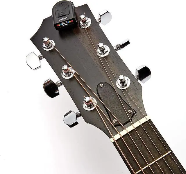Alt view image 4 of 6 - D'Addario Guitar Tuner - Micro Headstock Tuner - Tuner for Acoustic Guitar, Electric Guitar, Bass Guitar, Mandolin, Banjo, Ukelele - Compact & Discrete - Clip On - 1 Pack