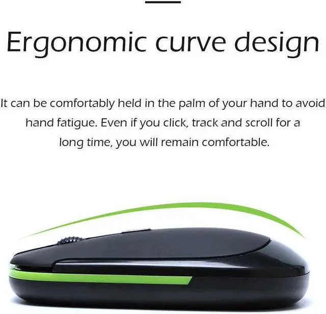 Alt view image 3 of 7 - 2.4GHz Wireless Cordless Optical Mouse Mice DPI + USB Receiver for PC Laptop MAC