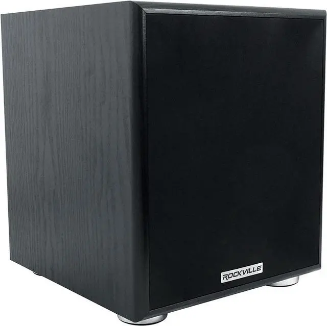 Main image of Rockville Rock Shaker 6.5" Inch Black 200w Powered Home Theater Subwoofer Sub