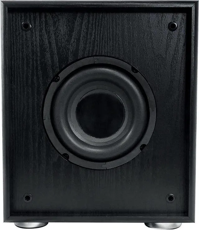 Alt view image 3 of 6 - Rockville Rock Shaker 6.5" Inch Black 200w Powered Home Theater Subwoofer Sub