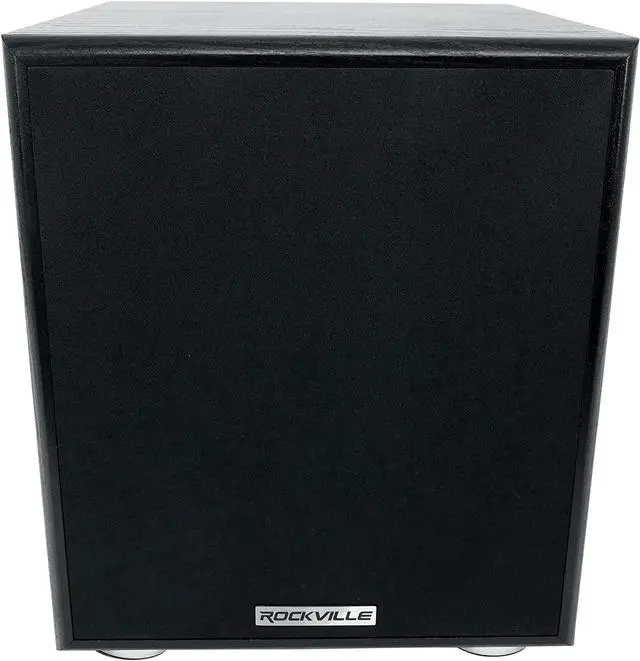 Alt view image 2 of 6 - Rockville Rock Shaker 6.5" Inch Black 200w Powered Home Theater Subwoofer Sub