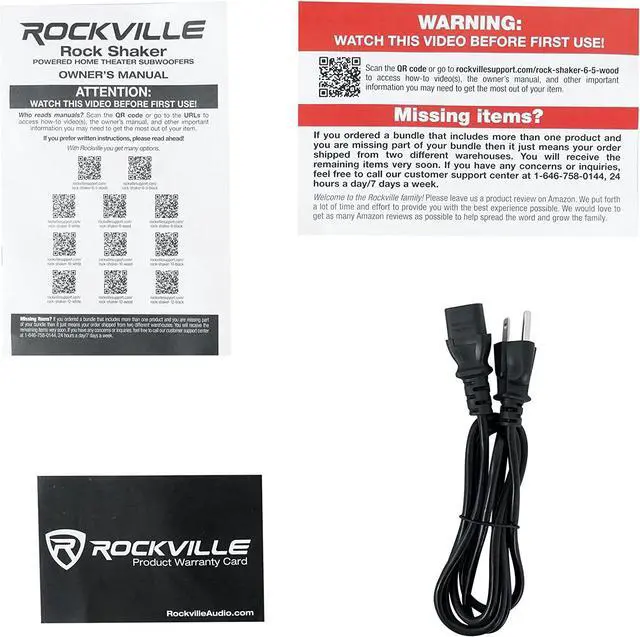 Alt view image 6 of 6 - Rockville Rock Shaker 6.5" Inch Black 200w Powered Home Theater Subwoofer Sub