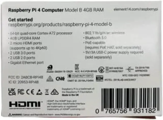 Alt view image 6 of 6 - Raspberry Pi 4 Model B 8GB