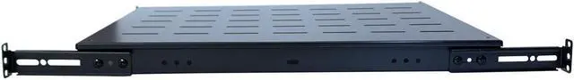 Alt view image 3 of 7 - 2Pcs Fixed Rack Server Shelf 1U 19'' Shelves Rack Mount Adjustable 21"-28depth