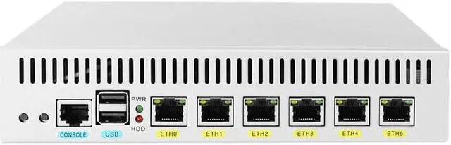 Main image of D525 Firewall pc 6 gigabit LAN desktop mini computer support pFsense  4GB RAM & 32GB SSD