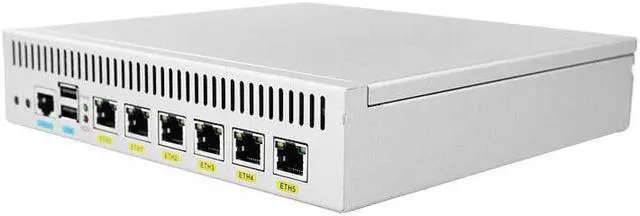 Alt view image 2 of 5 - D525 Firewall pc 6 gigabit LAN desktop mini computer support pFsense  4GB RAM & 32GB SSD