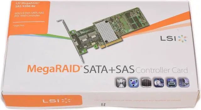 Main image of NEW LSI LSI00332 MegaRAID SAS 9286-8e 6Gb/s External RAID Controller Card