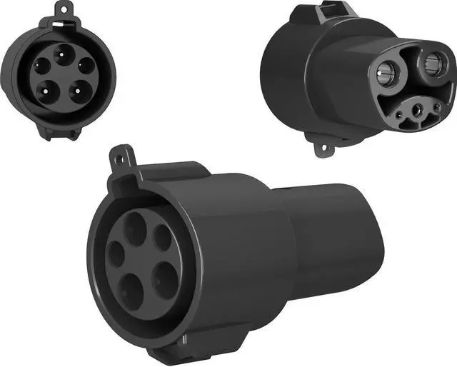 Alt view image 3 of 6 - J1772 to Tesla Electric Vehicle (EV) Charger Adapter for Tesla