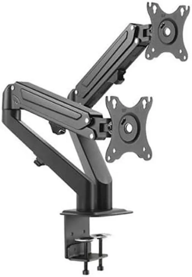 Main image of DUAL ARM TV LCD MONITOR DESK MOUNT BRACKET ARTICULATING SWIVEL GAS SPRING