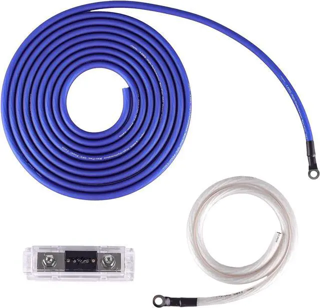 Alt view image 5 of 5 - Skar Audio 4 Gauge OFC Complete Amplifier Installation Wiring Kit, SKAR4ANL-OFC