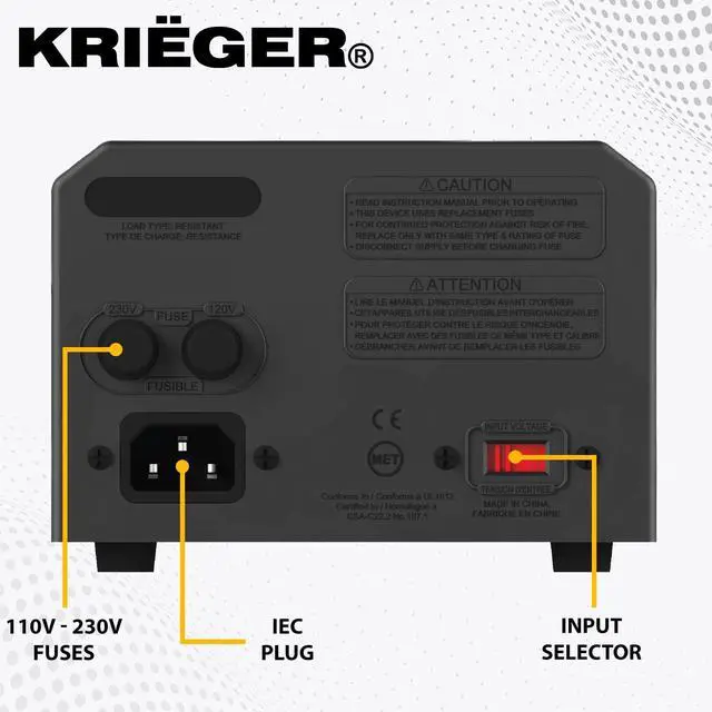 Alt view image 4 of 5 - 350 Watt Voltage Transformer, 110/120V to 220/240V Step Up Step Down Voltage Converter with AC Outlets, MET Approved Under UL, CSA