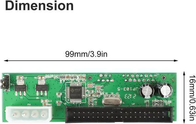Alt view image 4 of 6 - SATA To PATA IDE Hard Drive Adapter Converter 2.5/3.5 HDD Parallel to Serial ATA