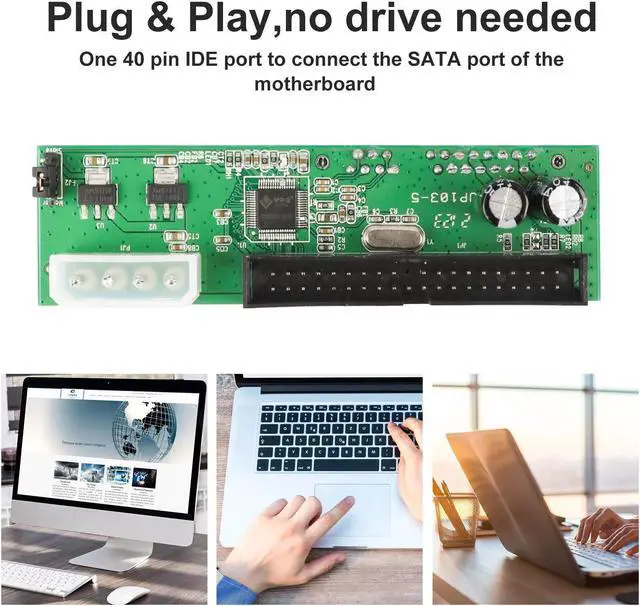 Alt view image 2 of 6 - SATA To PATA IDE Hard Drive Adapter Converter 2.5/3.5 HDD Parallel to Serial ATA