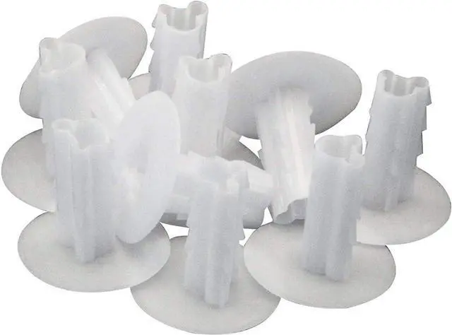 Main image of Single Feed Thru Bushing - (White) RG6 Feed Through Bushing (Grommet) Replaces Wallplates (Wall Plates) for Coax Coaxial Cable, Network Cable, CCTV - Indoor/Outdoor Rated - 10 Pack