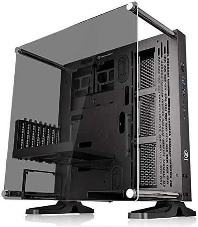 Main image of Thermaltake Core P3 ATX Tempered Glass Gaming Computer Case Chassis, Open Frame Panoramic Viewing, Glass Wall-Mount, Riser Cable Included, Black Edition, CA-1G4-00M1WN-06