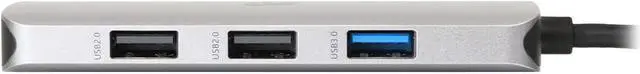 Alt view image 6 of 6 - IOGEAR Docking Station USB-C 6-1 Nano Dock Pro Dock - 1 USB C - 2 USB A  2 HDMI  8K 40Hz  13 Cable  100w PD Power - GUD3C8K2P