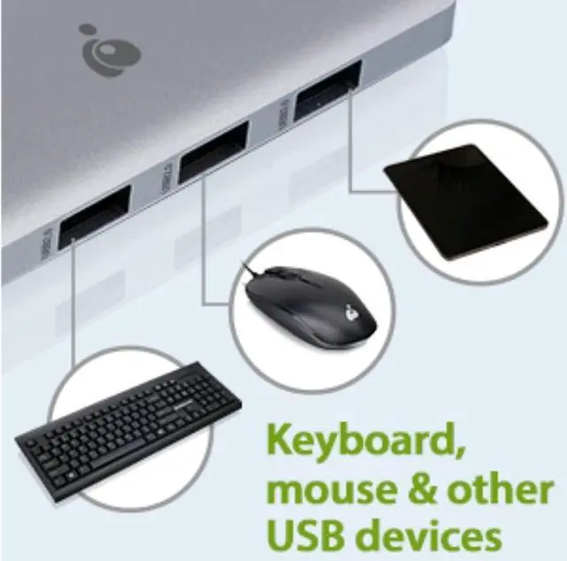Alt view image 3 of 6 - IOGEAR Docking Station USB-C 6-1 Nano Dock Pro Dock - 1 USB C - 2 USB A  2 HDMI  8K 40Hz  13 Cable  100w PD Power - GUD3C8K2P