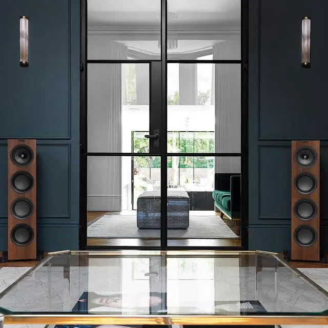 Alt view image 7 of 7 - KEF Q550 Floorstanding Speakers (Each, Walnut)