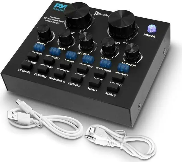 Main image of Pyle Bluetooth Voice Changer Live Sound Mixer Card, with Multiple Sound Effects