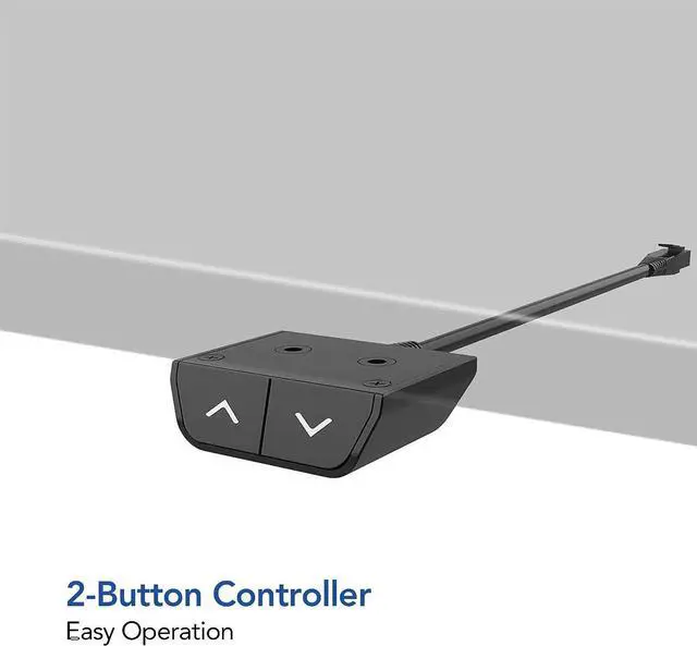 Alt view image 5 of 5 - FLEXISPOT EC1 Adjustable Desk 60 x 24 Inches Stand Up Desk Workstation Electric Height Adjustable Standing Desk with Splice Board (Gray Frame + 60 inches White Top)