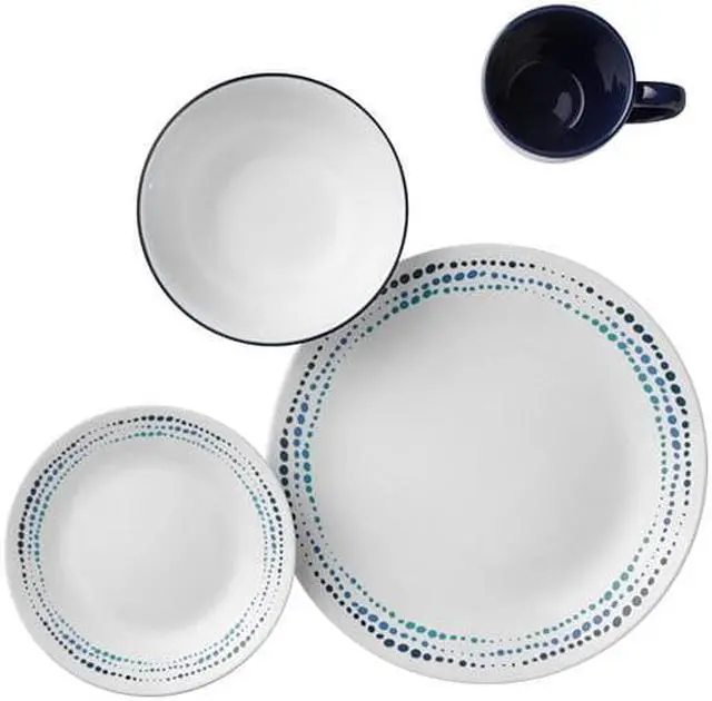 Corelle Livingware 16Piece Ocean Blues Dinnerware Set,, 60 OFF