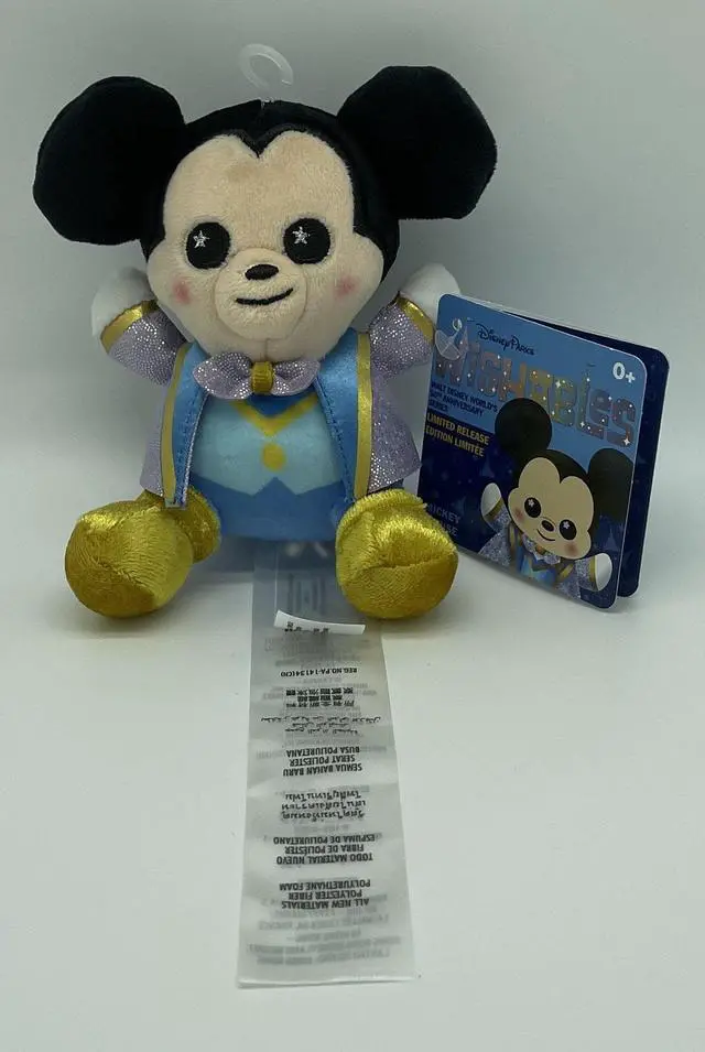 Main image of Disney Parks 50th WDW Mickey Mouse Wishables Plush Limited Micro 5''