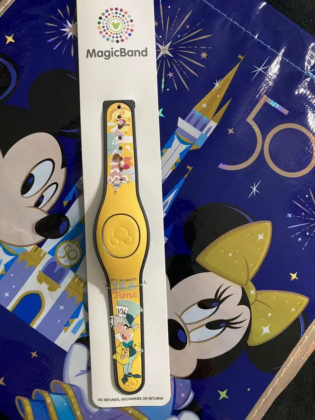 Main image of Disney Parks Alice in Wonderland It's Always Tea Time MagicBand 2 - Link it Later