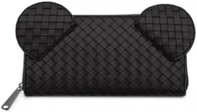 Main image of Disney Parks Loungefly Wallet Mickey Mouse Woven - Black