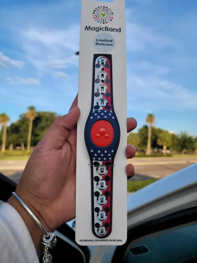 Main image of Disney Parks Mickey Mouse Stars and Stripes MagicBand 2 - Link it Later