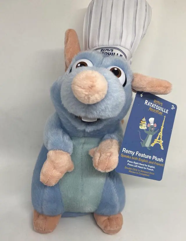 Main image of Disney Parks Remy's Ratatouille Adventure Talking Plush Also French New with Tag