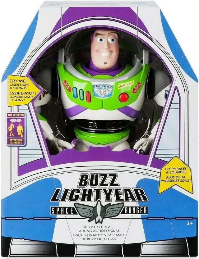 Main image of Disney Pixar Buzz Lightyear Space Ranger Talking Interactive Action Figure